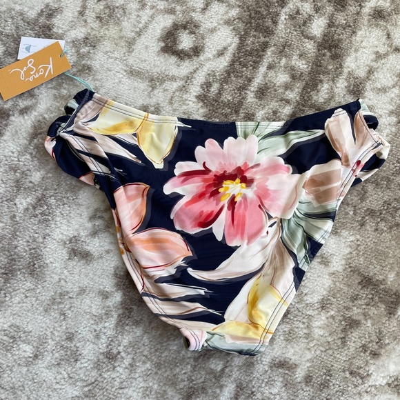 Kona Sol Floral Print Bikini Bottom NWT - Picture 7 of 7